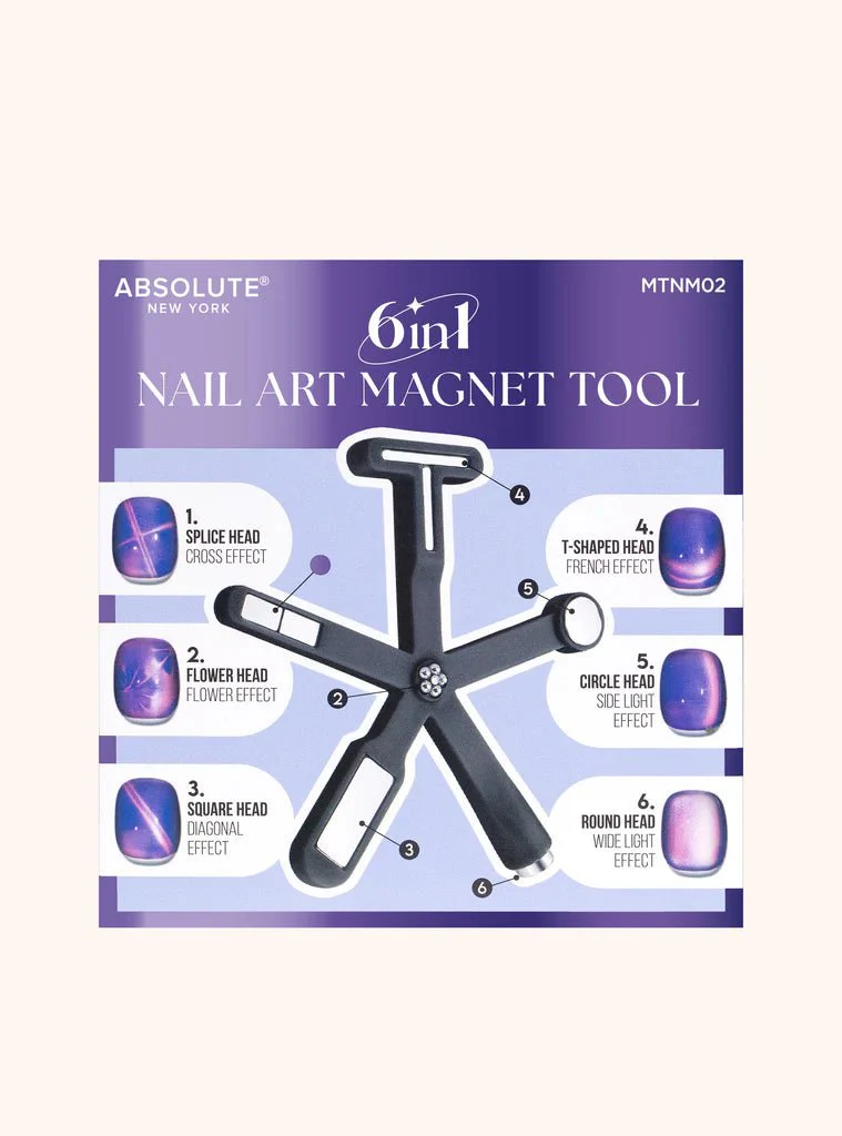 Absolute New York 6-in-1 Nail Art Magnet Tool