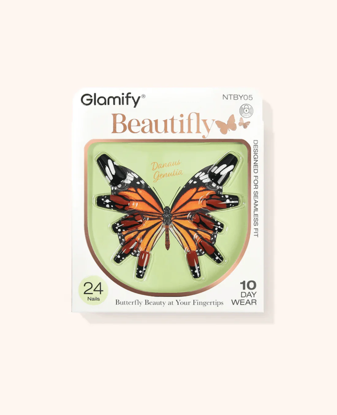 Absolute New York Beautifly Press-On Nails - Coffin Medium - Image 13
