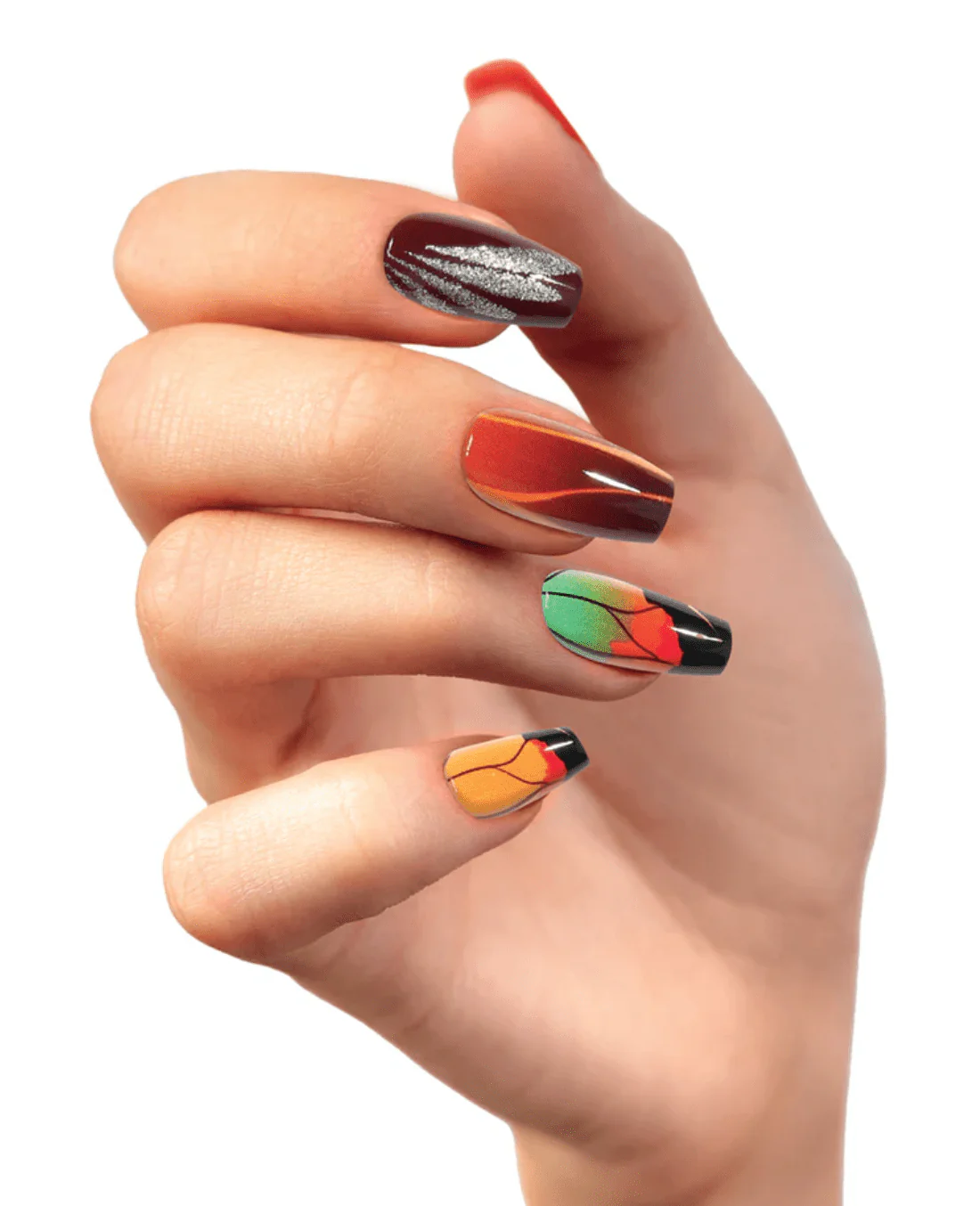 Absolute New York Beautifly Press-On Nails - Coffin Medium - Image 24