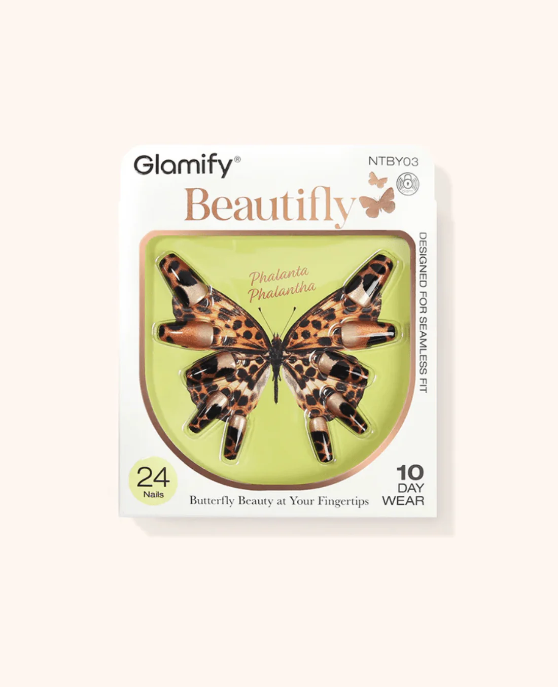 Absolute New York Beautifly Press-On Nails - Coffin Medium - Image 7