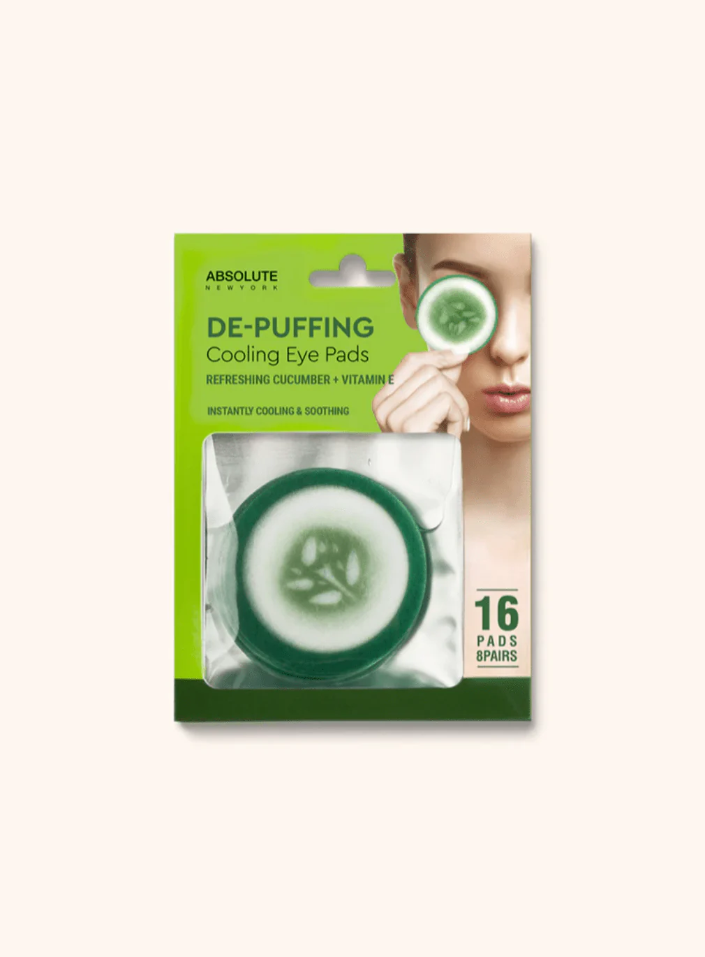Absolute New York Exfoliating & Cooling Eye Pads – 16 Pads - Image 2