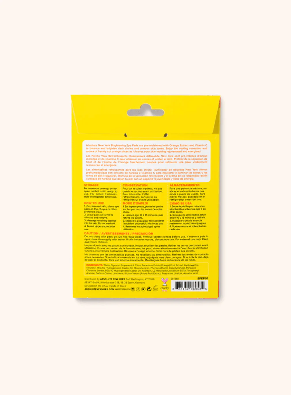 Absolute New York Exfoliating & Cooling Eye Pads – 16 Pads - Image 4