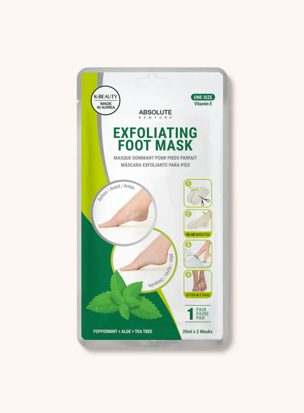 Absolute New York Exfoliating Foot Mask - Image 3