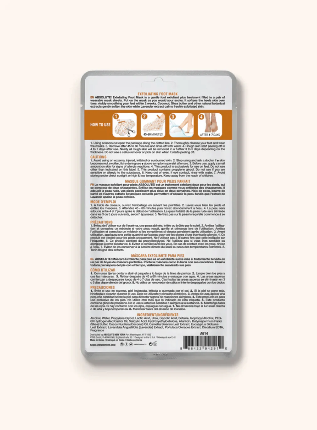 Absolute New York Exfoliating Foot Mask - Image 6