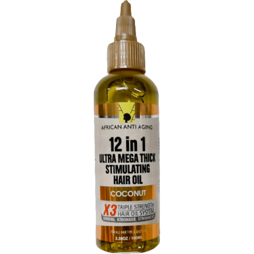 African Anti-Aging 12-in-1 Hair Oil - Stimulating 3.38oz