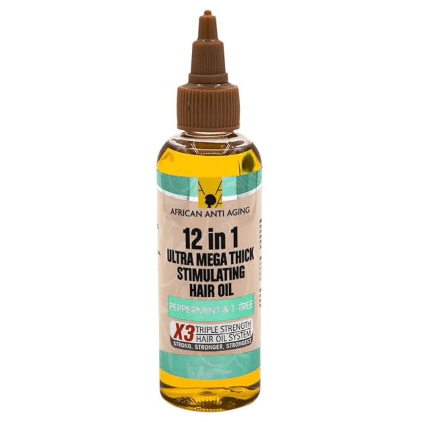 African Anti-Aging 12-in-1 Hair Oil - Stimulating 3.38oz - Image 4