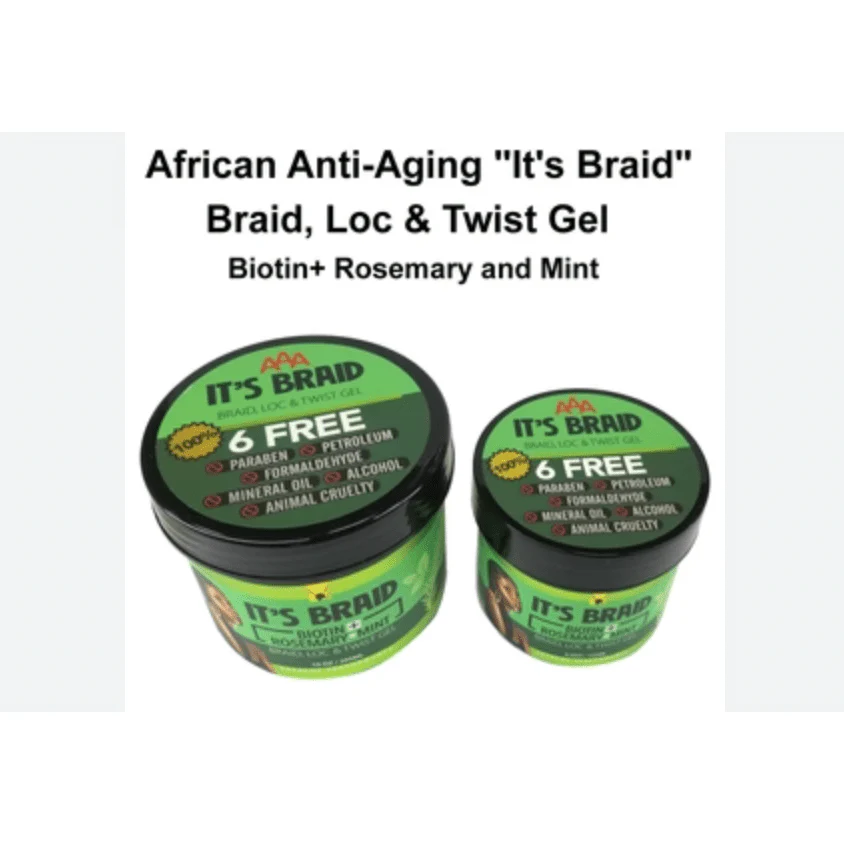 African Anti-Aging "It’s Braid" Braid, Loc & Twist Gel – 4.5 oz & 10 oz - Image 6