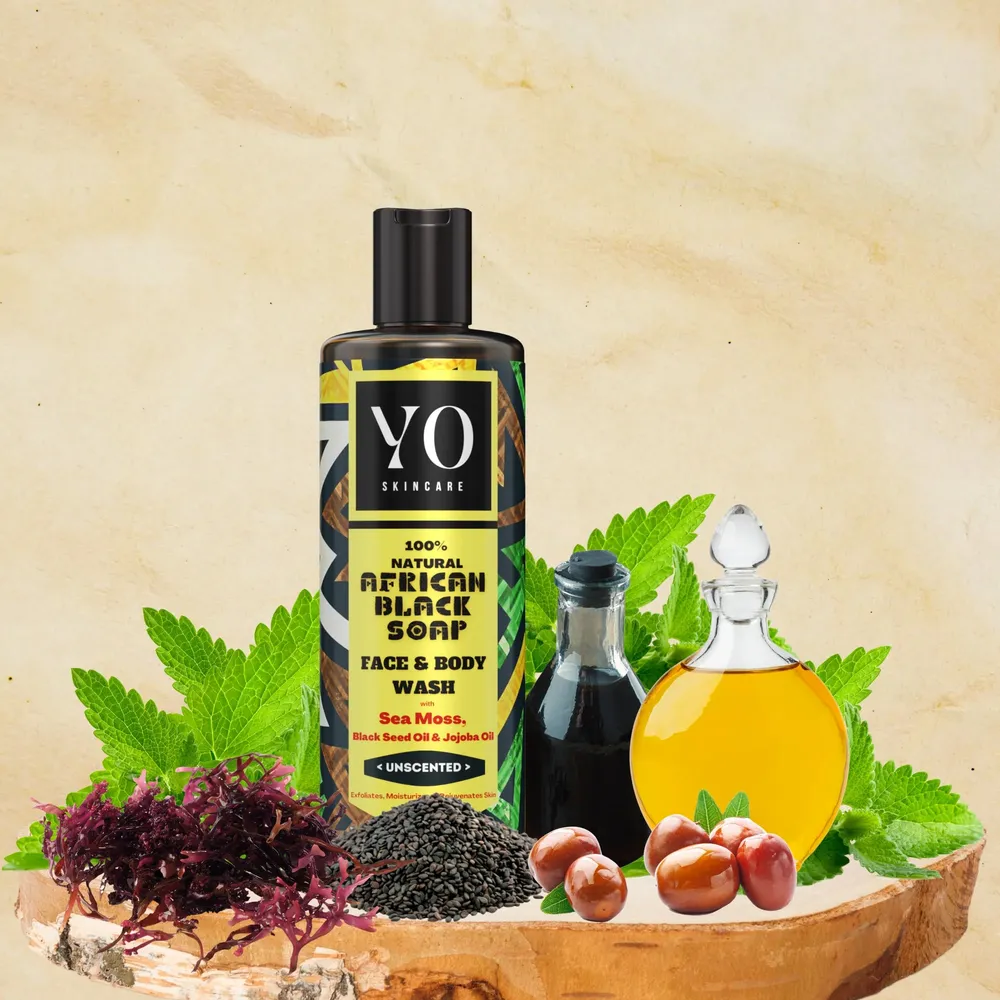 African Black Soap w/ Sea Moss, Black Seed & Jojoba – 8 oz - Image 4