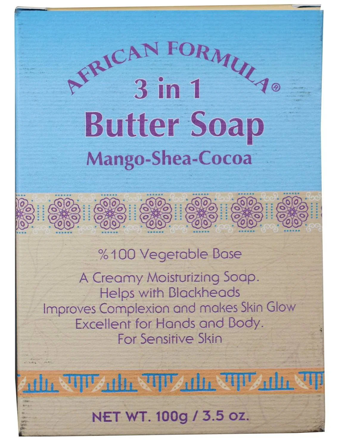 African Formula 3 in 1 Butter Mongo Shea Cocoa Soap - 3.5oz - Image 2