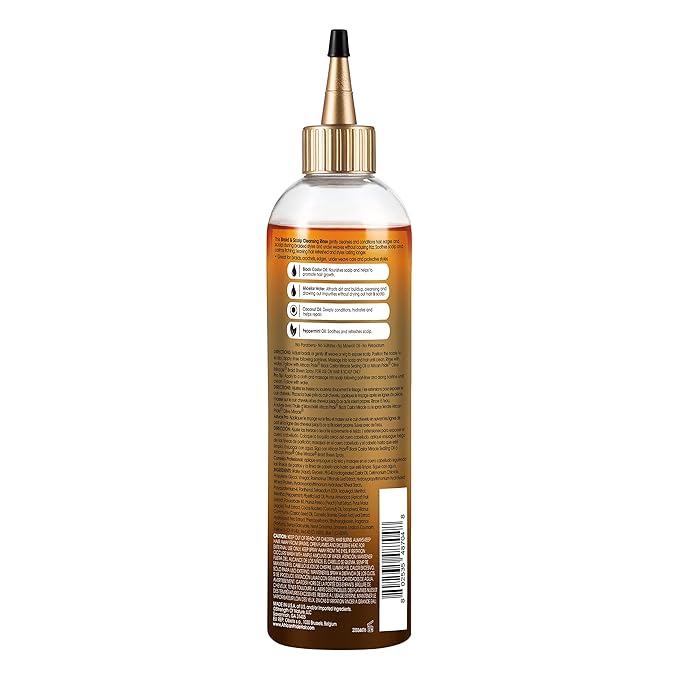 African Pride Black Castor Miracle Braid and Scalp Cleansing Rinse - 12 oz - Image 2