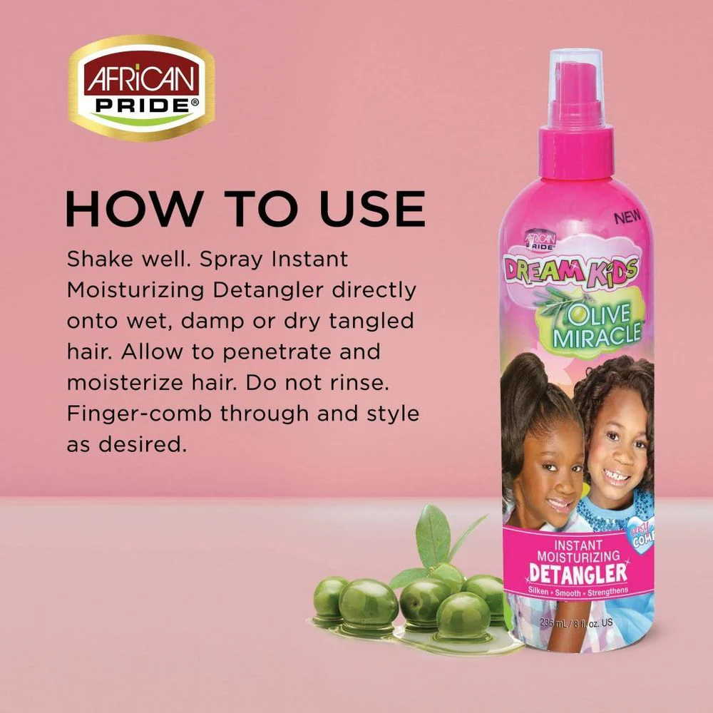 African Pride Dream Kids Instant Moisturizing Detangler 8oz - Image 3