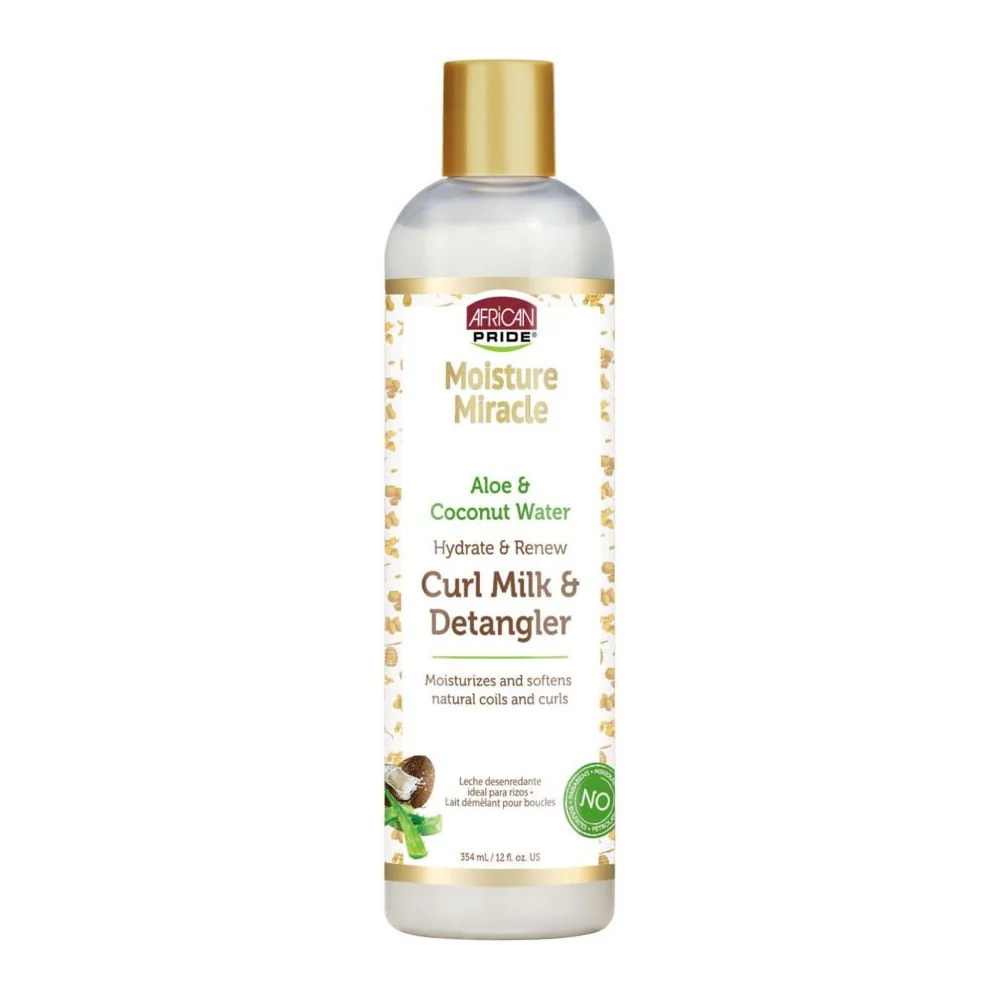 African Pride Moisture Miracle Aloe & Coconut Curl Milk β 12 fl oz