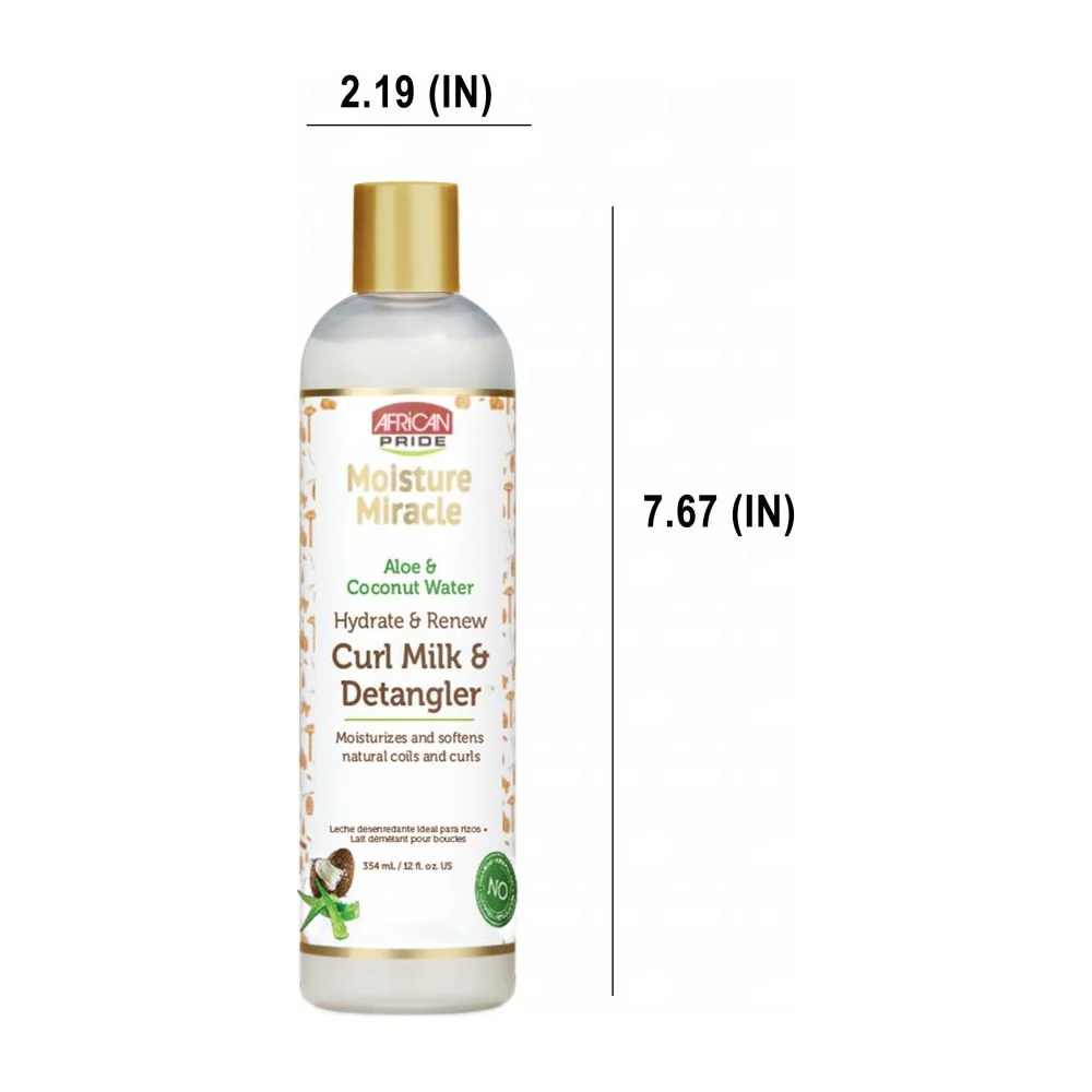 African Pride Moisture Miracle Aloe & Coconut Curl Milk β 12 fl oz - Image 5