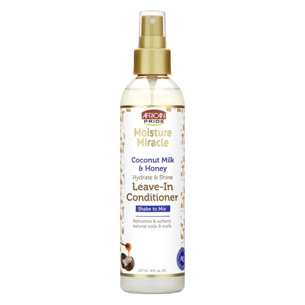 African Pride Moisture Miracle Leave-In Conditioner β Coconut Milk & Honey β 8 fl oz
