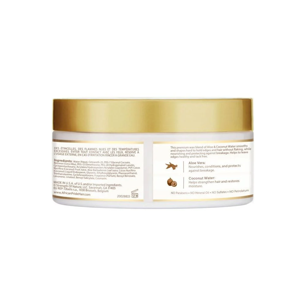 African Pride Moisture Miracle Edge Tamer Collection - Aloe & Coconut 6oz - Image 2