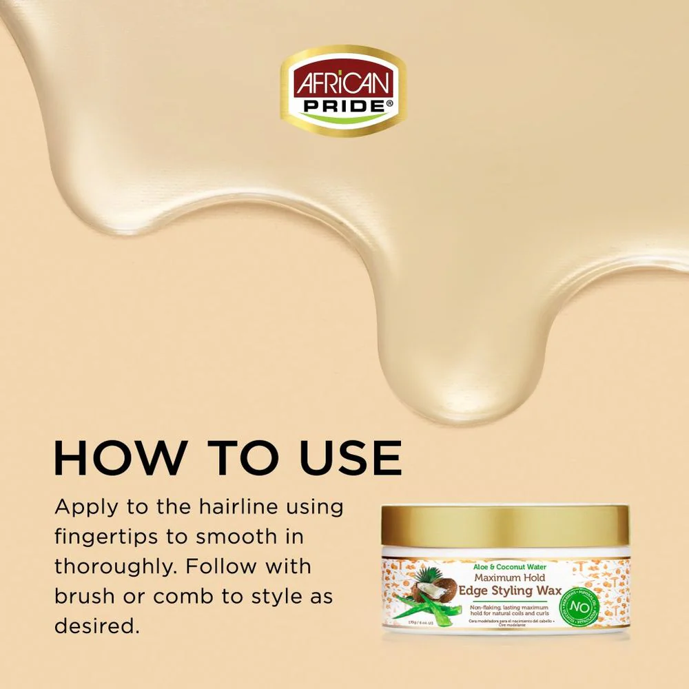 African Pride Moisture Miracle Edge Tamer Collection - Aloe & Coconut 6oz - Image 5