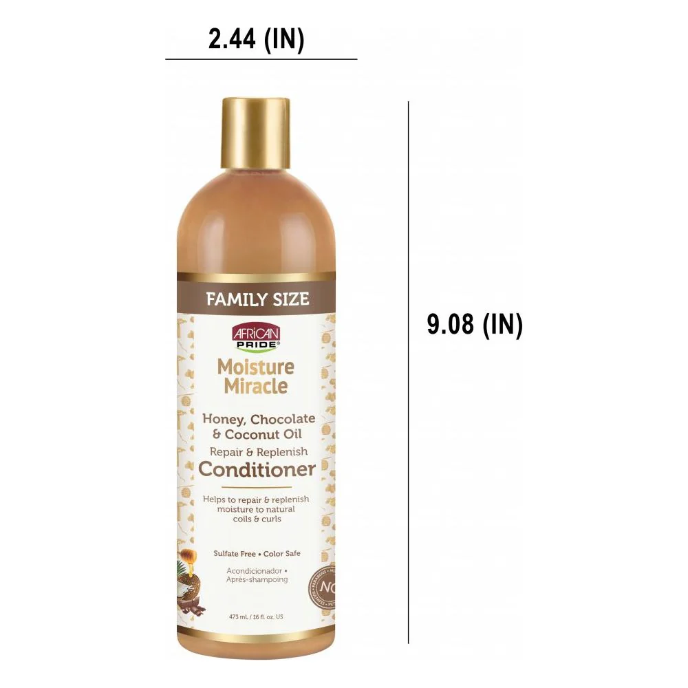 African Pride Moisture Miracle Shampoo & Conditioner - 16oz - Image 11