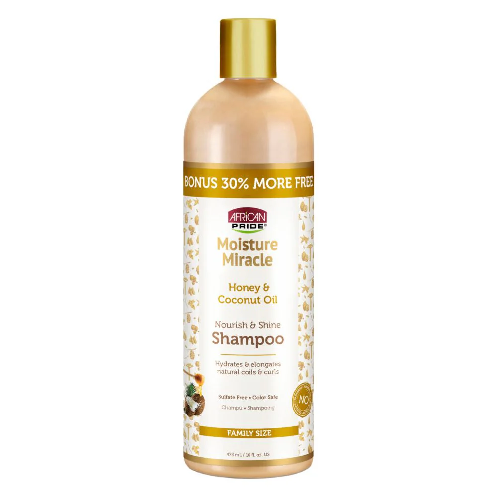 African Pride Moisture Miracle Shampoo & Conditioner - 16oz - Image 2