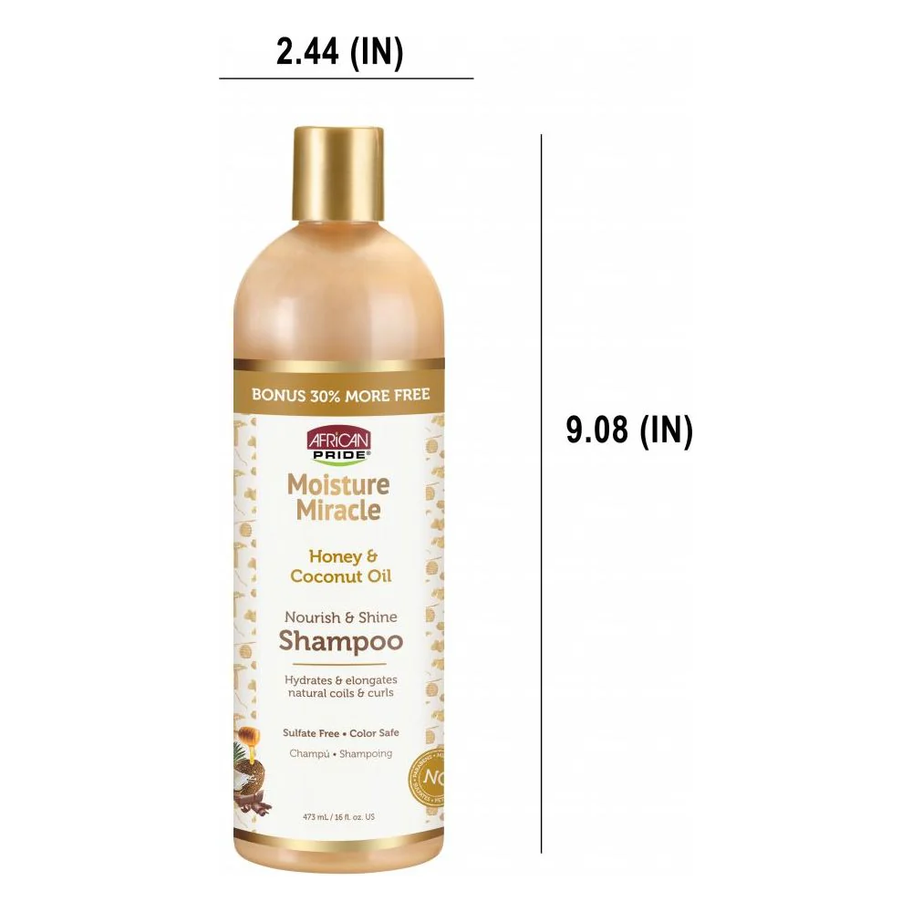 African Pride Moisture Miracle Shampoo & Conditioner - 16oz - Image 6