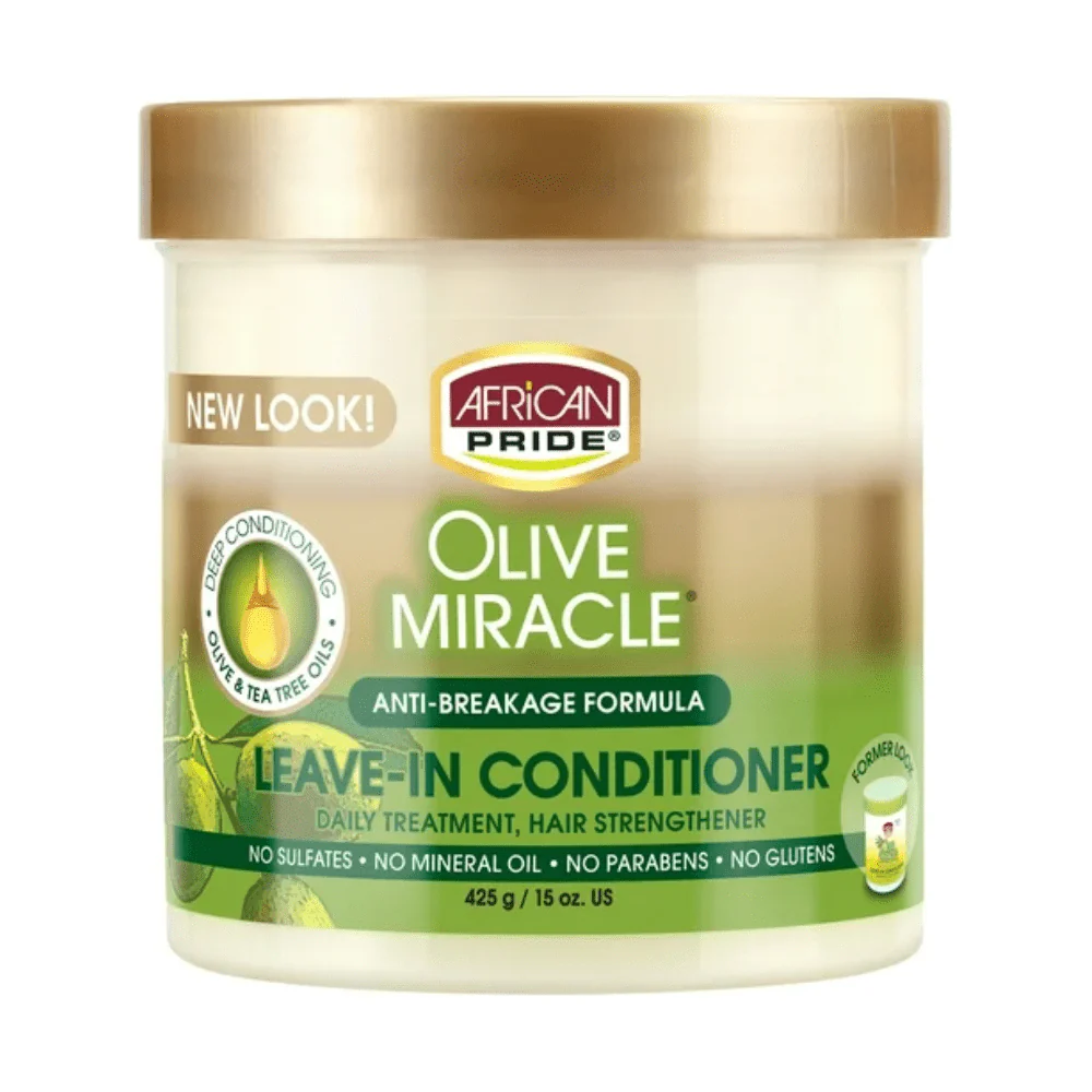 African Pride Olive Miracle Leave-In Conditioner - 12 oz and 15 oz - Image 4