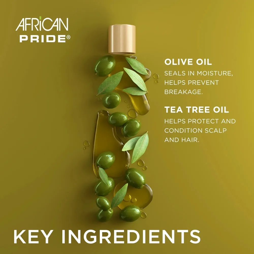 African Pride Olive Miracle Anti-Breakage 2-in-1 Shampoo and Conditioner - 12 fl oz - Image 3