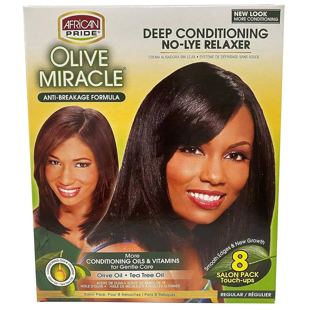African Pride Olive Miracle Relaxer – Reg & Super Kits