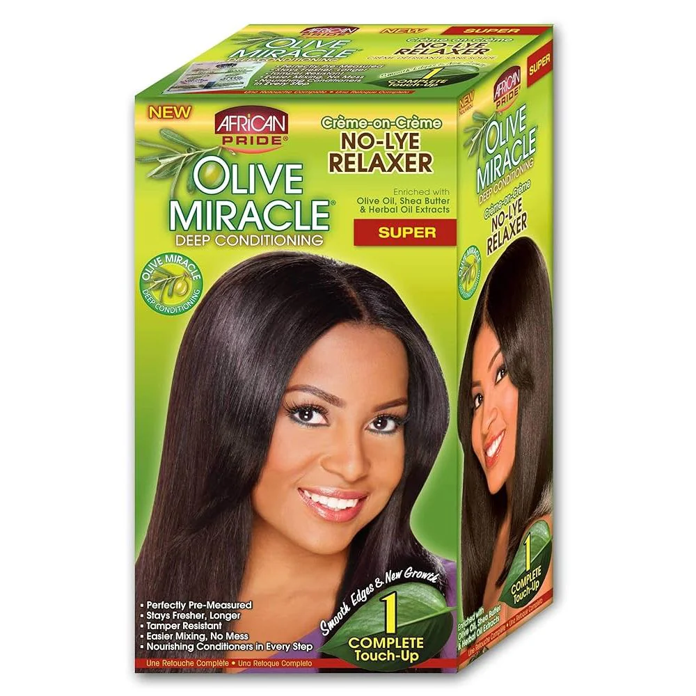 African Pride Olive Miracle Relaxer – Reg & Super Kits - Image 3
