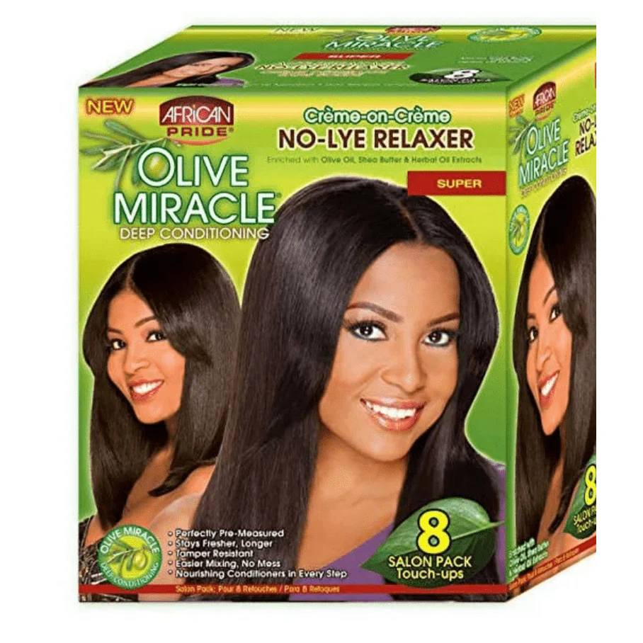 African Pride Olive Miracle Relaxer – Reg & Super Kits - Image 4