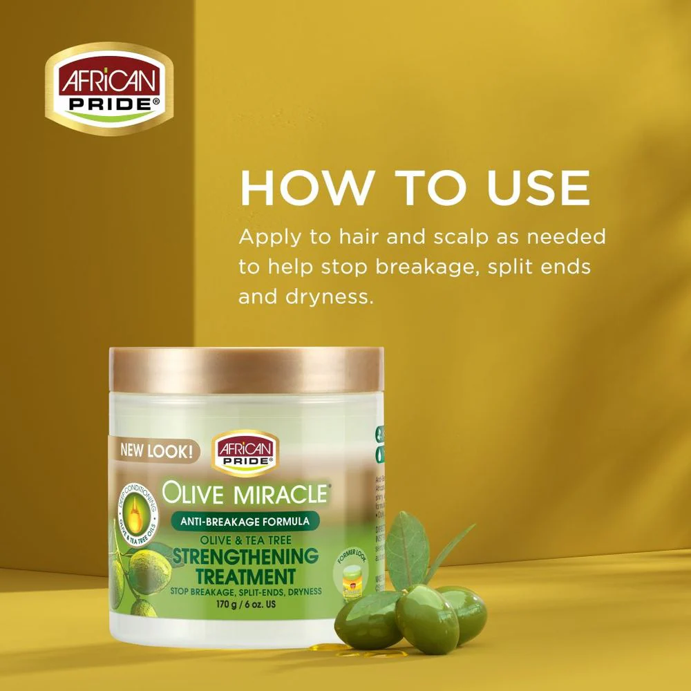 African Pride Olive Miracle Strengthening Treatment - 6 oz - Image 3