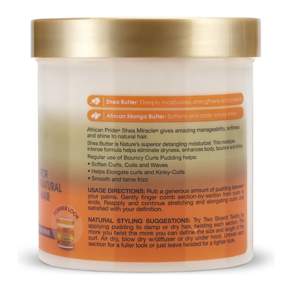 African Pride Shea Miracle Bouncy Curls Pudding β 15 oz - Image 2