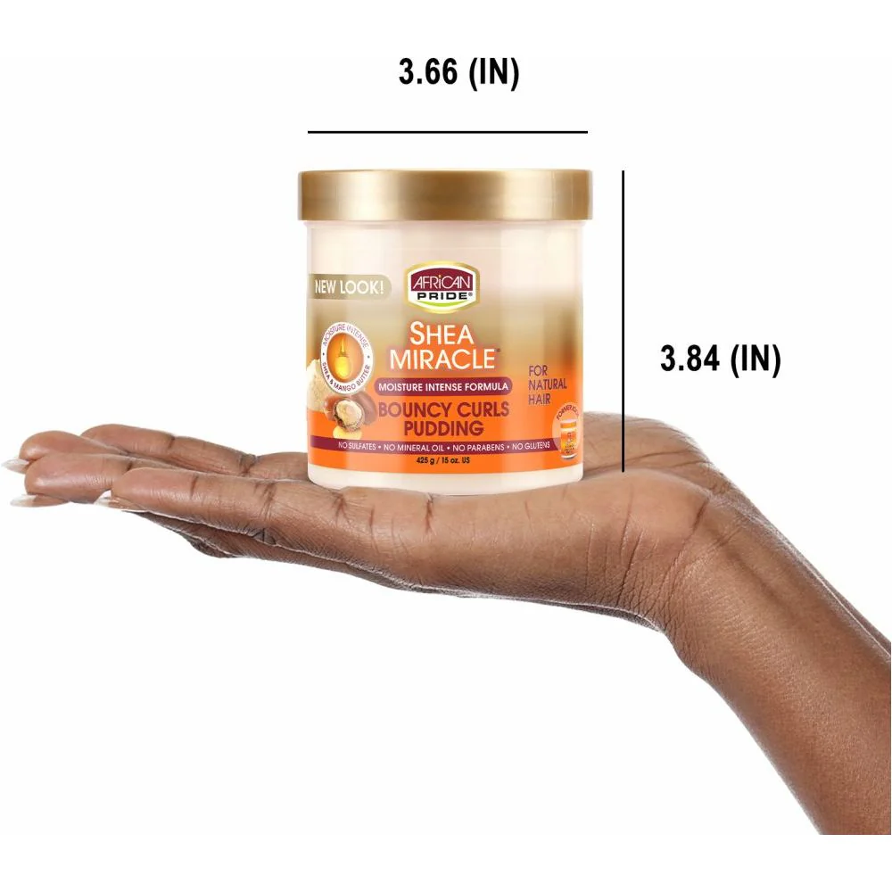 African Pride Shea Miracle Bouncy Curls Pudding β 15 oz - Image 5