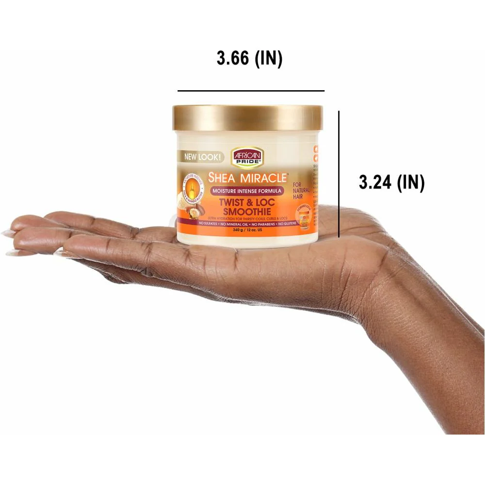 African Pride Shea Miracle Twist & Loc Smoothie – 12 oz - Image 5