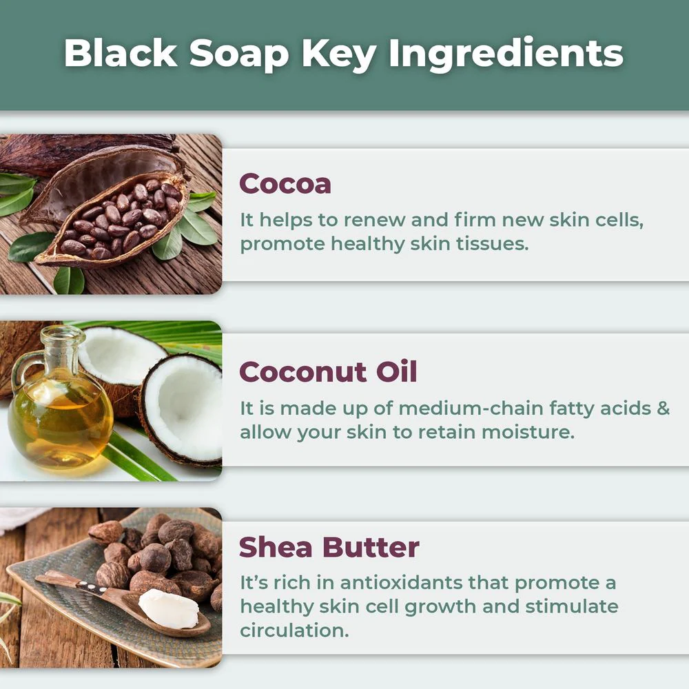 Mitchell Brands African Raw Black Soap from Ghana – 6oz - Image 3
