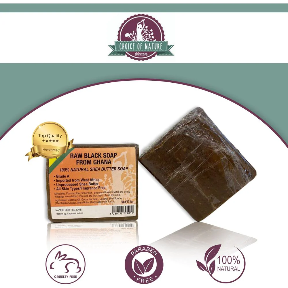 Mitchell Brands African Raw Black Soap from Ghana – 6oz - Image 5