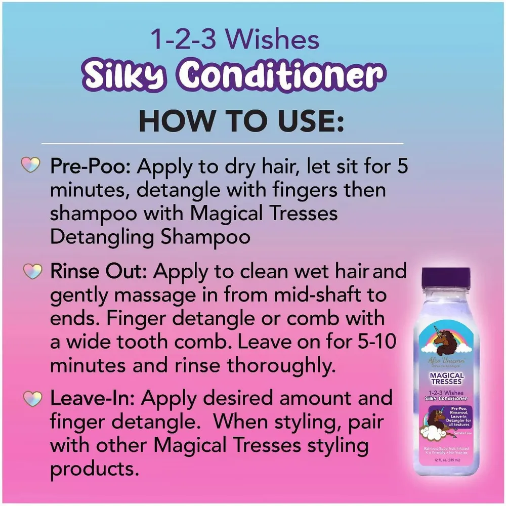 Afro Unicorn Never A Knot Shampoo & Conditioner – 12 fl oz - Image 6