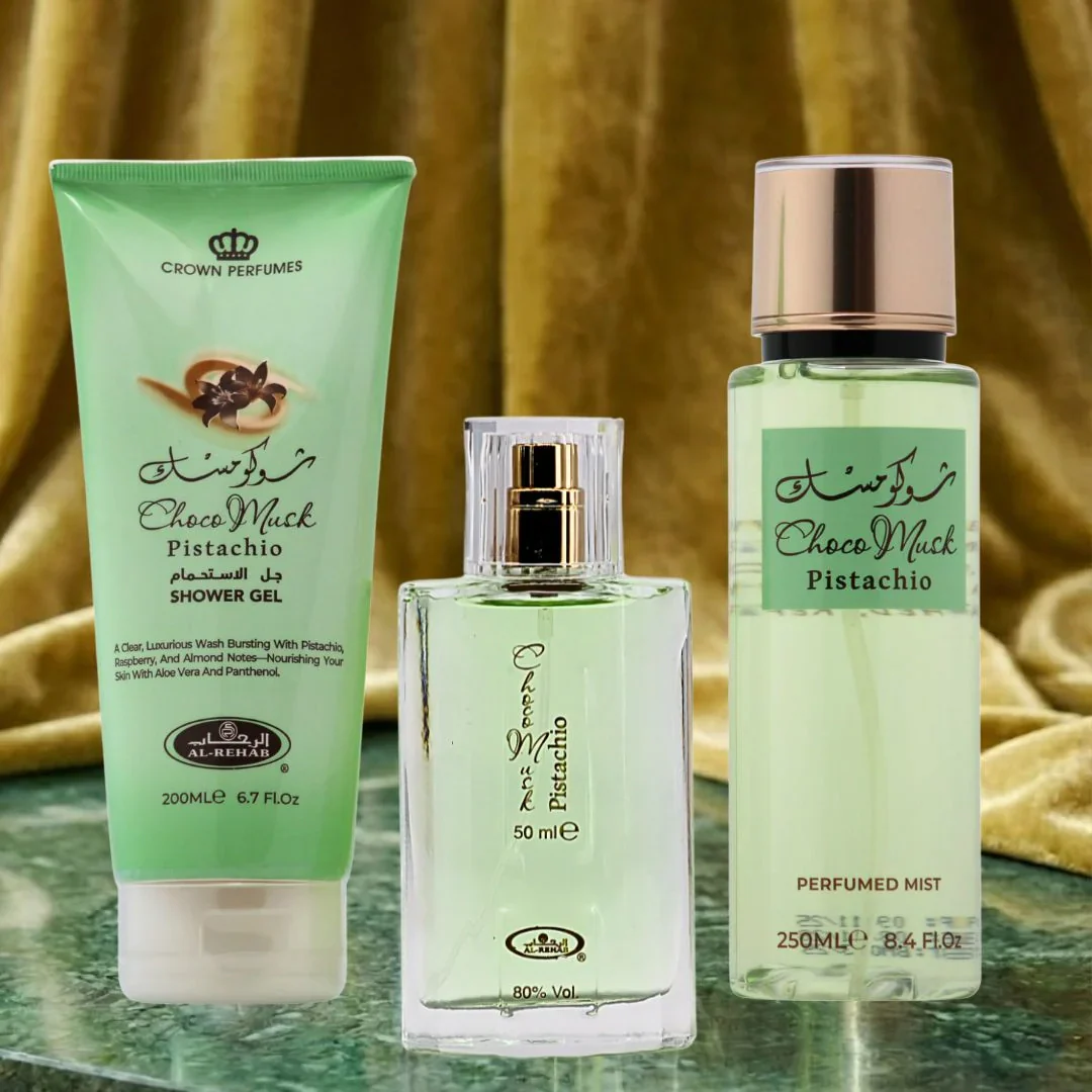 Al Rehab Choco Musk 3-Piece Perfume Gift Set - Image 15