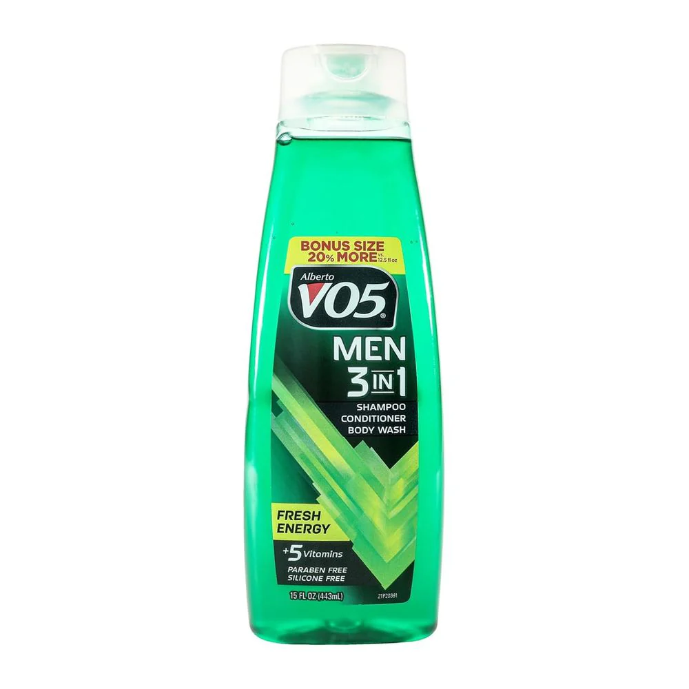 Alberto VO5 Men’s 3-in-1 Shampoo - 12.5 oz & 15 oz - Image 2