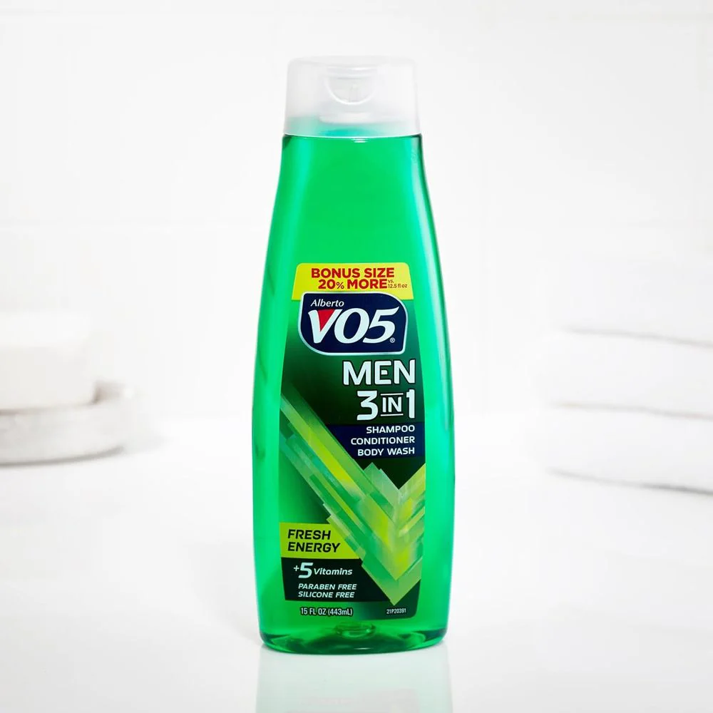 Alberto VO5 Men’s 3-in-1 Shampoo - 12.5 oz & 15 oz - Image 4