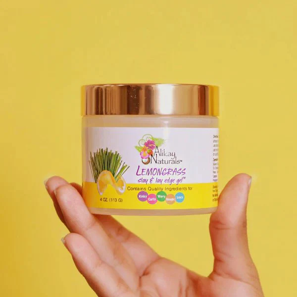 Alikay Naturals Lemongrass Slay & Lay Edge Gel 4oz - Image 2