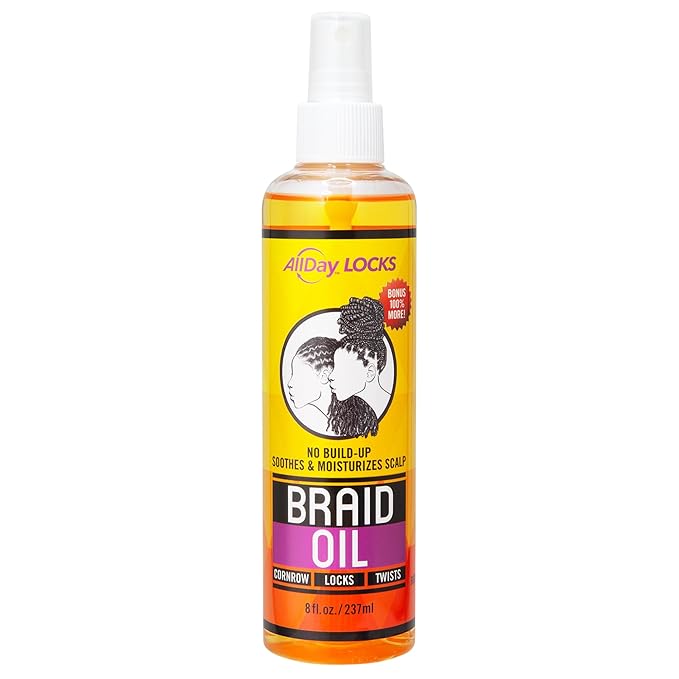 AllDay Locks Braid Oil – Moisturize & Strengthen 8oz