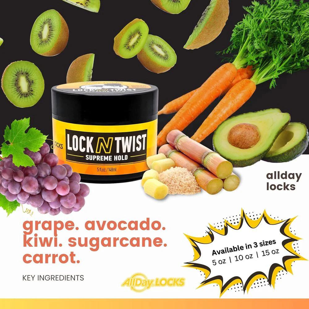 All Day Locs Lock N Twist Gel - Supreme Hold - Image 8