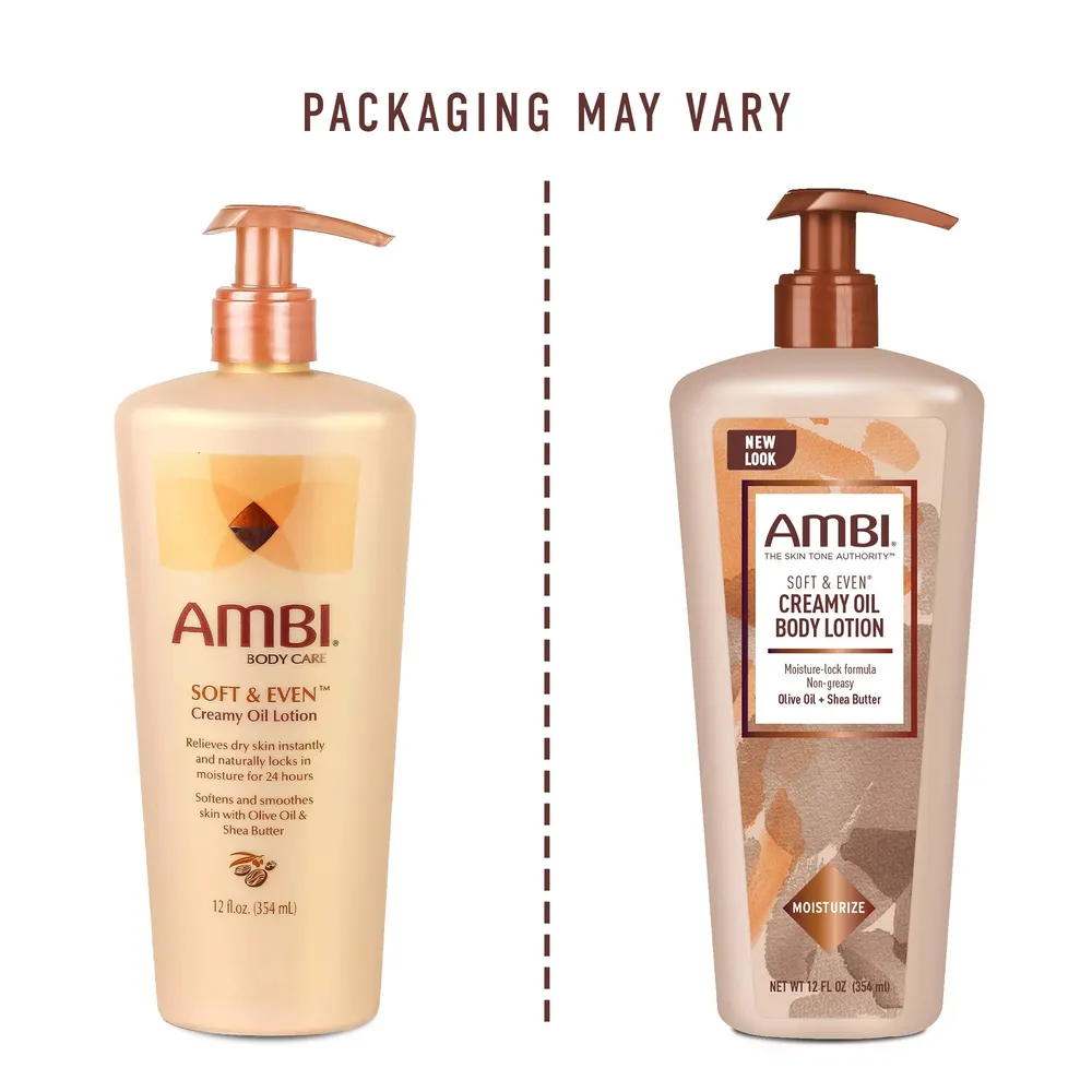 Ambi Soft & Even Creamy Oil Lotion – 12 oz - Image 4