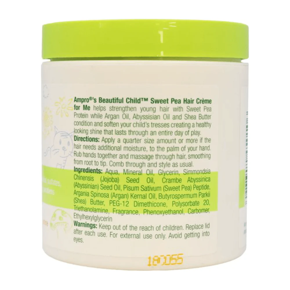 Ampro Beautiful Child Sweet Pea Hair Crème - Styling Cream for Kids – 5 oz - Image 2