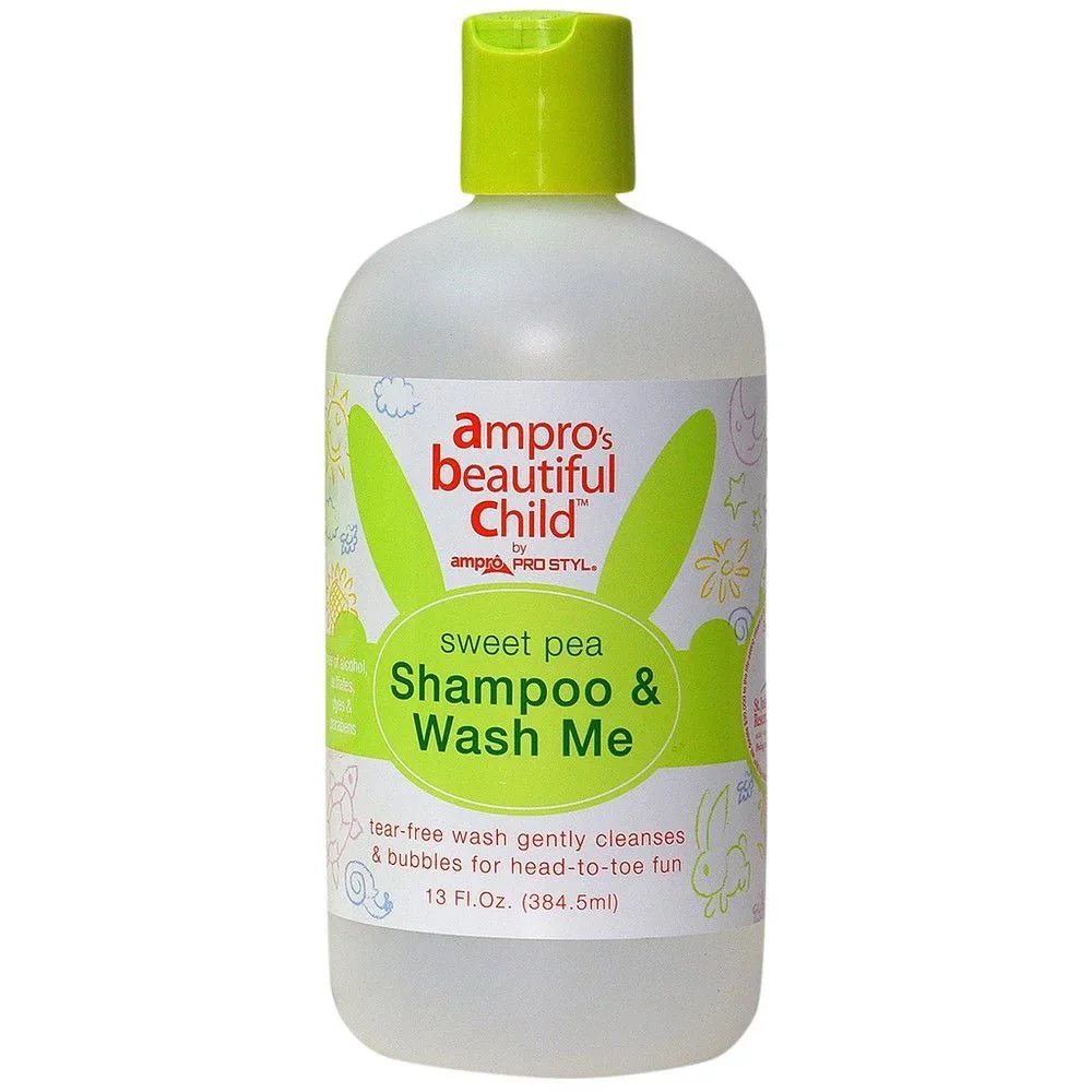 Ampro Beautiful Child Sweet Pea Baby Shampoo and Wash ā 13 oz