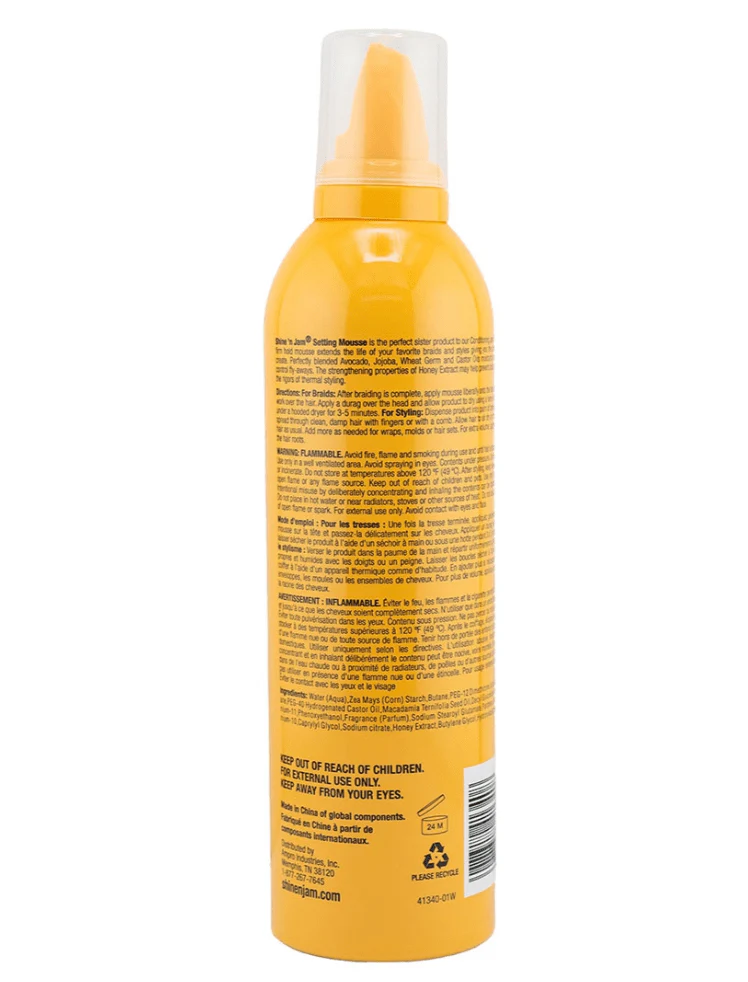 Ampro Shine N Jam Setting Mousse Firm & Extra Hold – 12oz - Image 2