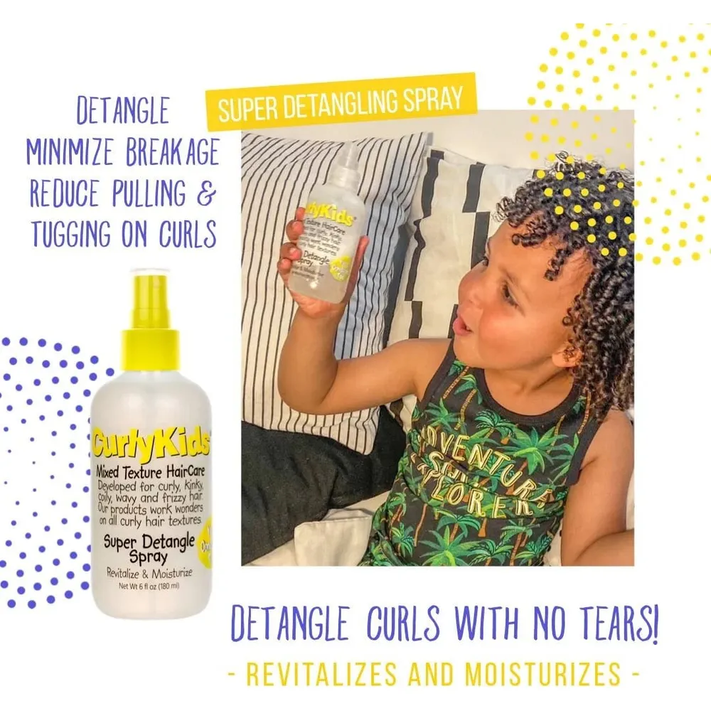 Curly Kids Super Detangling Spray - 6 oz - Image 3