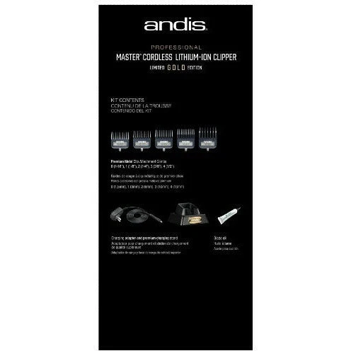 Andis Professional Master Cordless Limited Gold Edition Clipper - Image 6