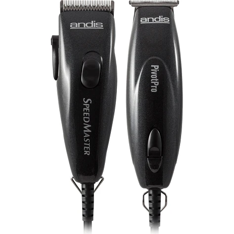 Andis Professional Pivot Clipper and Trimmer Combo - Black - Image 2