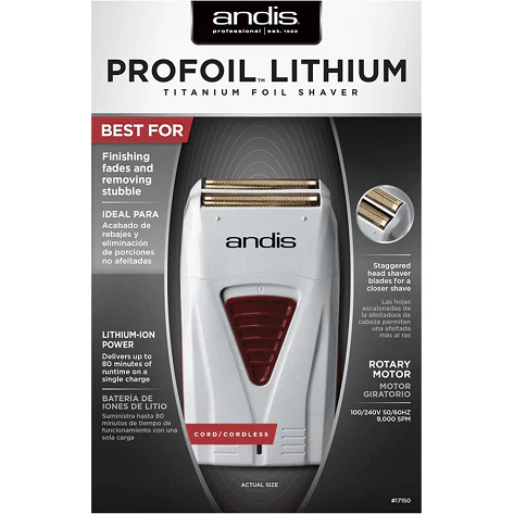 Andis Professional ProFoil Lithium Titanium Foil Shaver