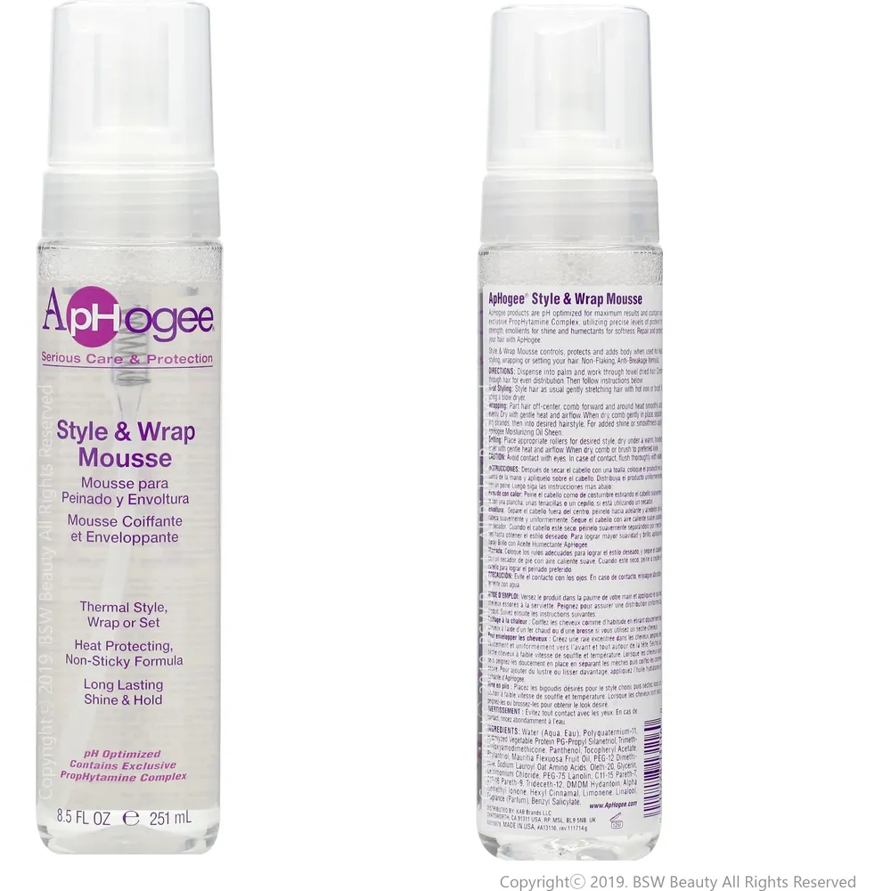 Aphogee Style & Wrap Mousse โ 8.5oz - Image 3